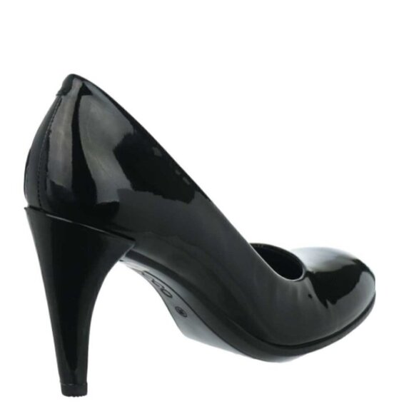 Ecco Black Patent 75 Leather Round Toe High heel - Picture 2 of 9